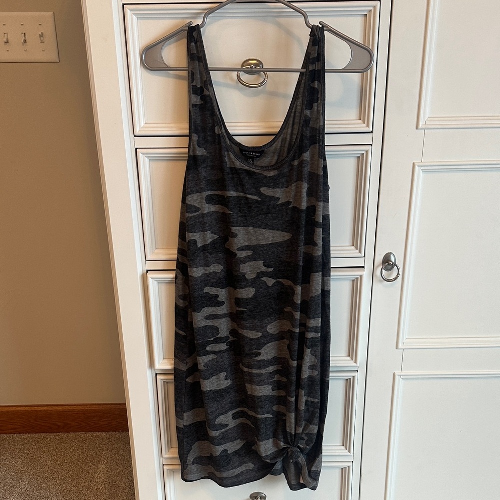 Lucky Brand Camo Tank Top Dress